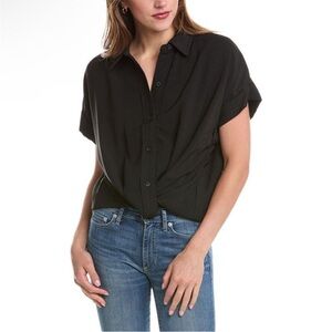 NWT Hudson Knotted Button Down Shirt